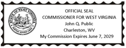Commissioner for WV Seal