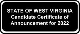 2022 Candidate Certificate of Announcement