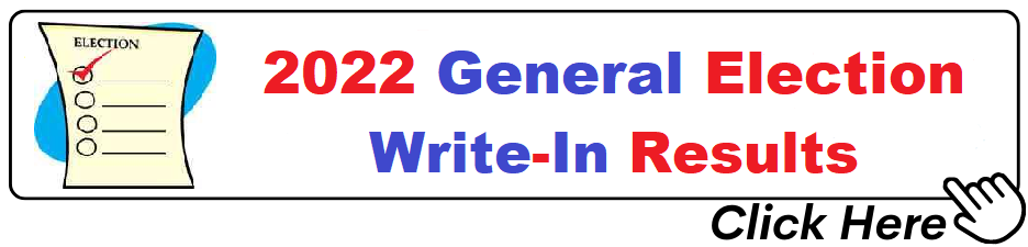 2022 General Election Write-In Results