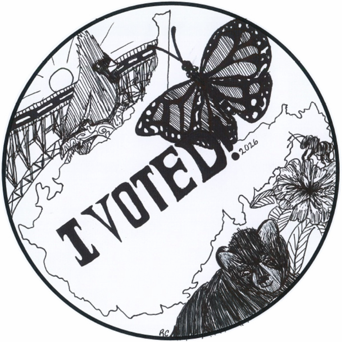 WV I Voted sticker Winner