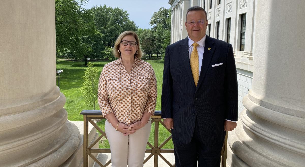 Co-Founder and CEO of J.Q. Dickinson Salt Works Nancy Bruns & WV Secretary of State Kris Warner
