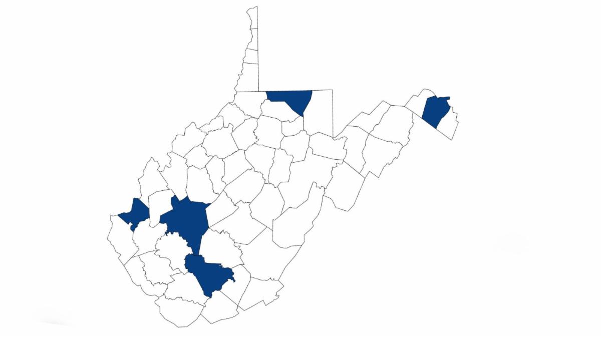 Counties with most businesses registered in September 2025