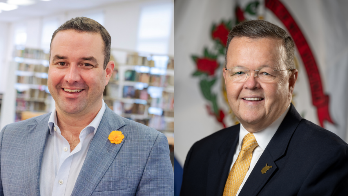 From Left to Right: WVWC President Dr. James Moore & WV Secretary of State Kris Warner