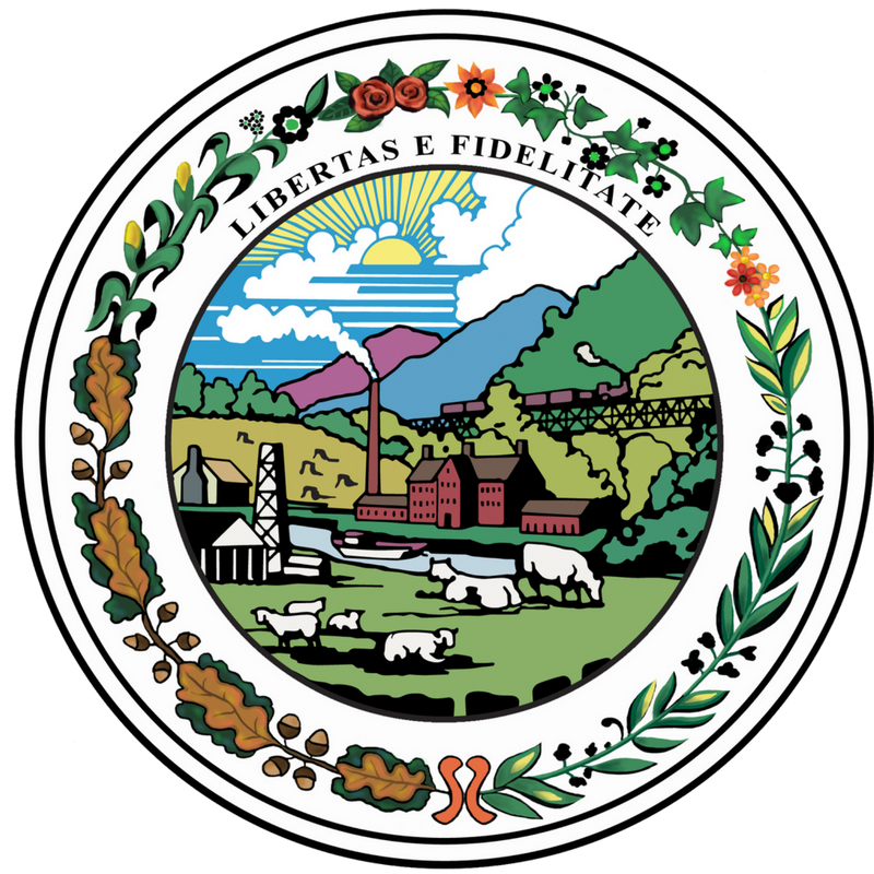 The Less Seal of the State of West Virginia — the Governor's Official Seal