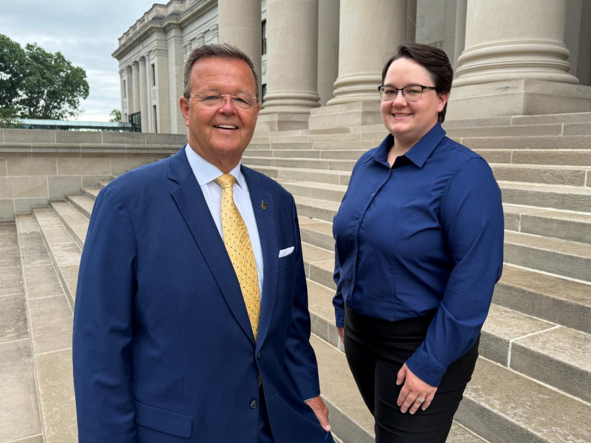 WV Secretary of State Kris Warner and WVOE Coordinator Lesli Taylor