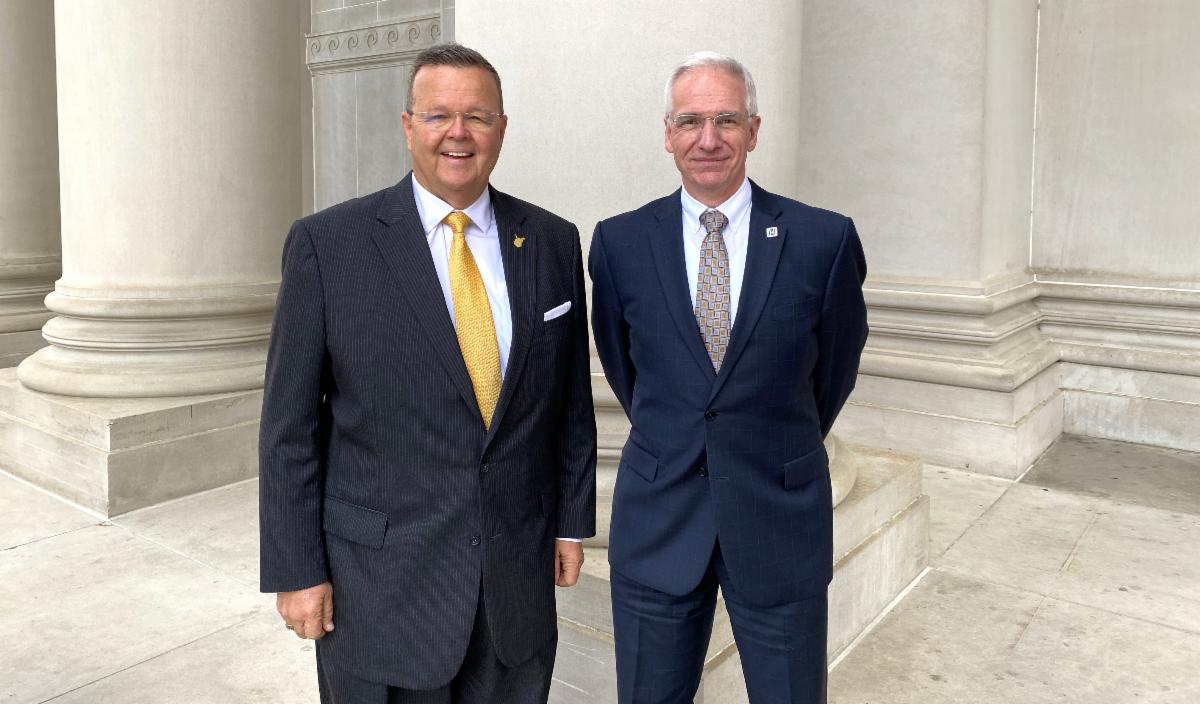 WV Secretary of State Kris Warner and WVHA President and CEO Jim Kaufman