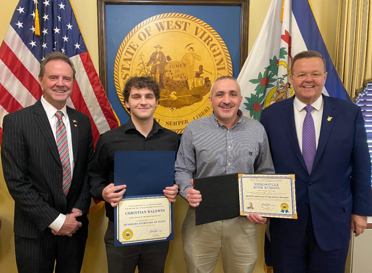 Honorary Secretary of State Christian Baldwin at the State Capitol