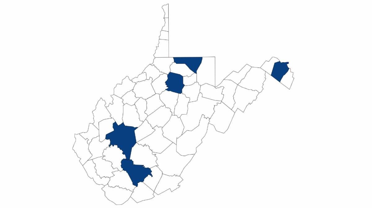 WV County Map